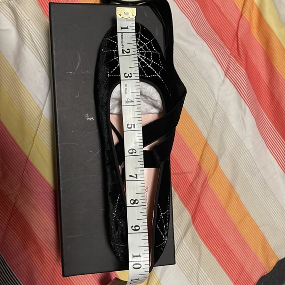 NICOLETTA CARLONE SPIDER BALLET FLATS VELVET NWB - Picture 9 of 9